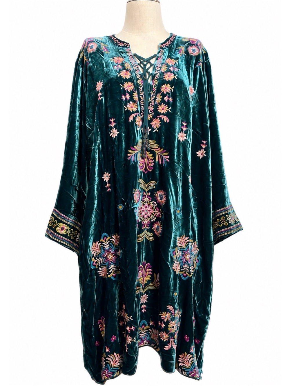 Johnny Was Brandi Velvet Dress 2X